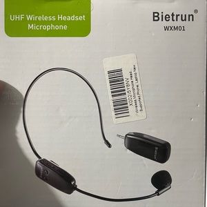 Bietrun WXMO1 UHF Wireless Headset Microphone karaoke speaker weddings events